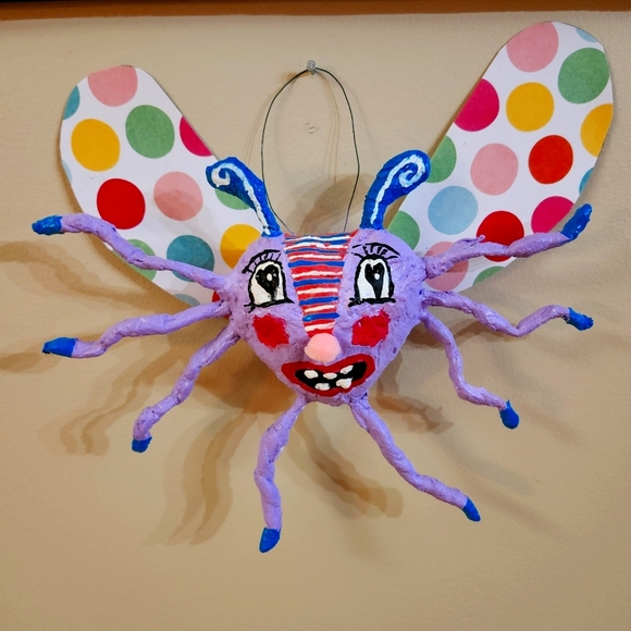 Hand Crafted Other - New handmade spun cotton love bug creature.